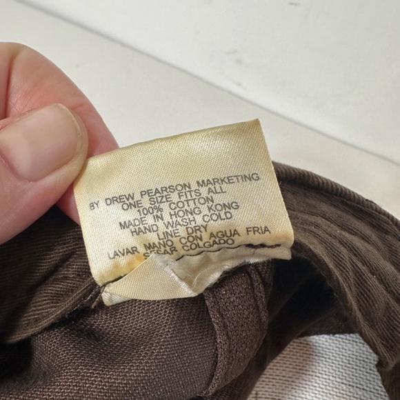 Vtg NFL Cleveland Browns Script SnapBack Cap Made In The Hong Kong 100% Cotton - Picture 11 of 11